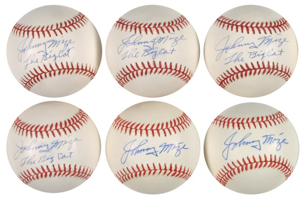 Lot 1319 Johnny Mize Group Lot