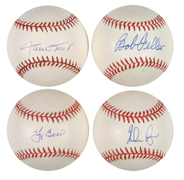 Lot 1145 Baseball Hall of Famers Group Lot