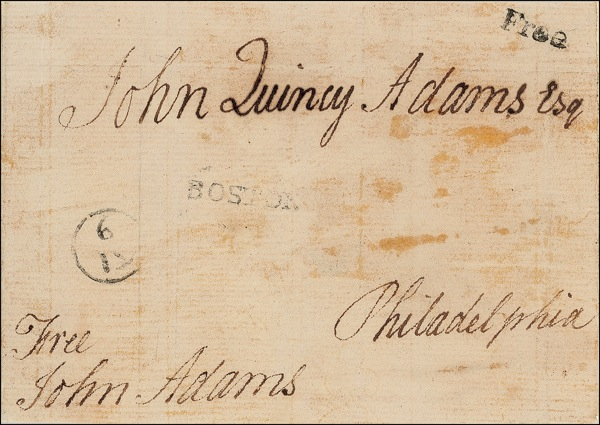 Lot 1 John Adams: The Adams family: One president writes to another