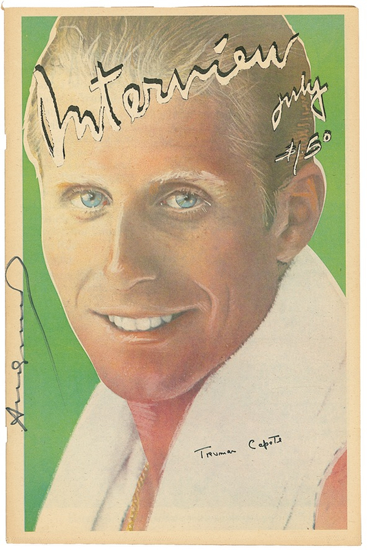 Lot 548 Andy Warhol and Truman Capote Magazine