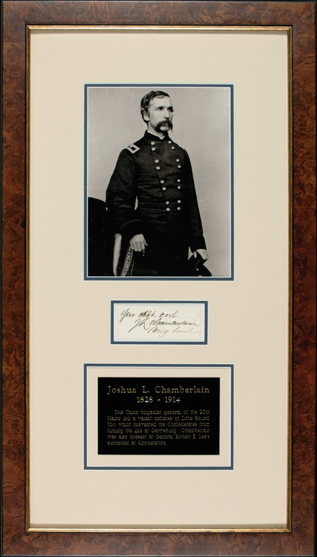 Lot 310 Joshua L. Chamberlain: Civil War MOH winner
