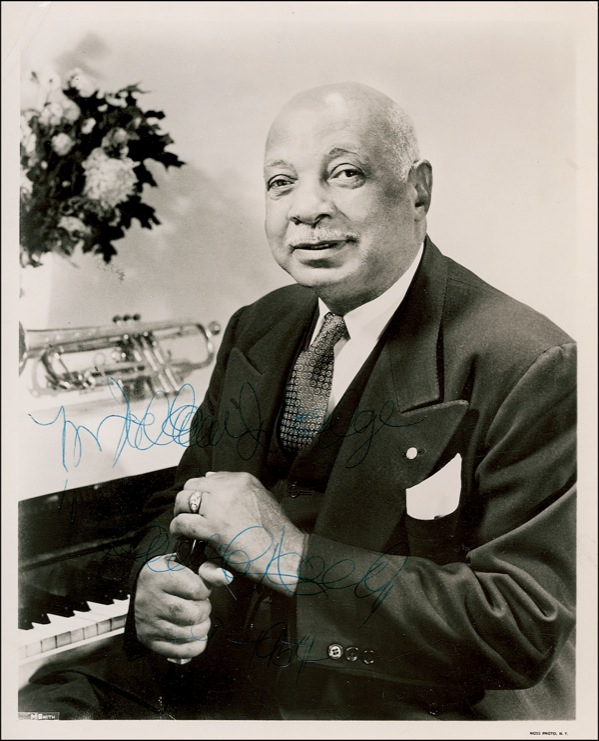 Lot 677 W. C. Handy Signed Photograph
