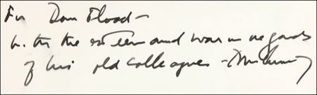 Lot #80 John F. Kennedy: FRIENDS IN LOW PLACES: JFK inscribes an oversized photo to Representative Daniel Flood, later forced to resign in a bribery scandal - Image 2