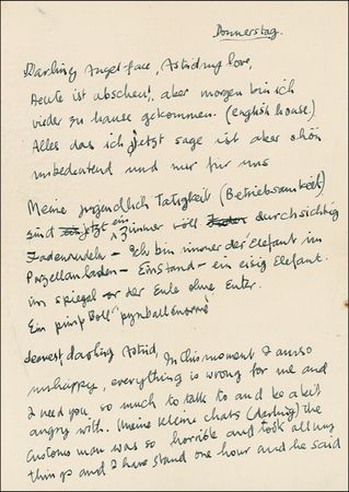 Lot #625 Beatles: Sutcliffe, Stuart: ?Your own little Stuart?: Sutcliffe attempts German in an effusive letter to girlfriend Astrid Kirchherr - Image 1