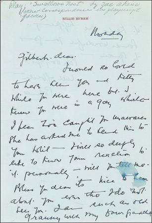 Lot #1116 Wizard of Oz: Burke, Billie: Glinda the Good Witch as “an old granny” - Image 2