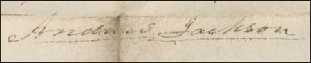 Lot #76 Andrew Jackson: Signing an 1832 land grant - Image 2
