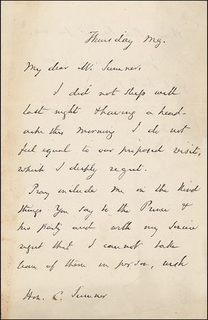 Lot #213 Edward Everett Handwritten Letter Signed - Image 1