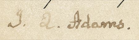 Lot #2 John Quincy Adams Signed Document - Image 1