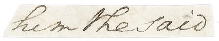 Lot #157 George Washington Three Words - Image 1