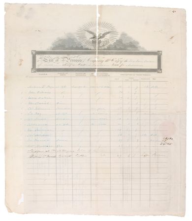 Lot #500 Nathaniel Hawthorne Signed Document - Image 1