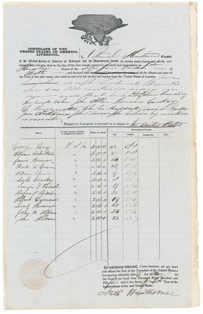 Lot #500 Nathaniel Hawthorne Signed Document - Image 2