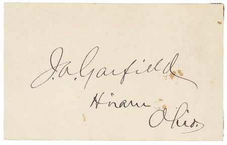 Lot #55 James A. Garfield Signature - Image 1