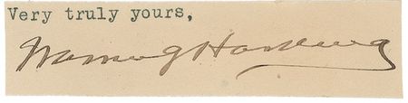 Lot #136 William H. Taft and Warren G. Harding Group Lot - Image 1