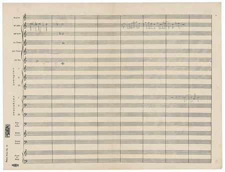 Lot #651 John Coltrane: Coltrane musical manuscript and sketches - Image 1