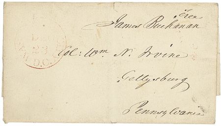 Lot #4 James Buchanan Free Frank