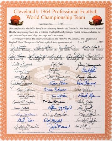 Lot #1181 Cleveland Browns Group Lot - Image 2