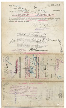 Lot #285 Titanic: Isidor and Ida Strauss: THE GREAT SHIP WENT DOWN: Scarce document signed by first-class TITANIC casualties ISIDOR and IDA STRAUS - Image 2