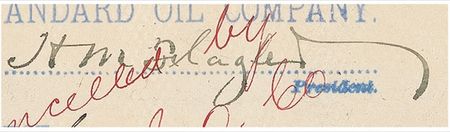 Lot #216 Henry M. Flagler Signed Document - Image 1