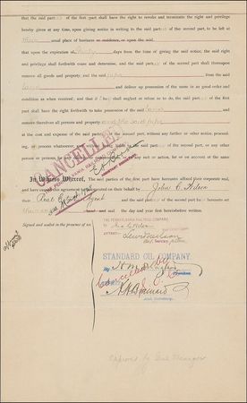Lot #216 Henry M. Flagler Signed Document - Image 2