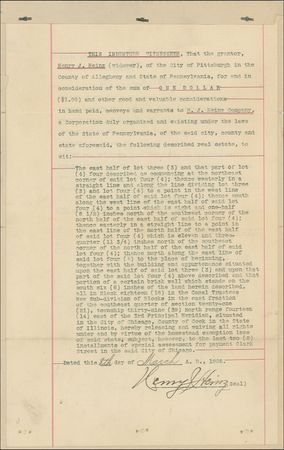 Lot #234 Henry J. Heinz Signed Document - Image 2