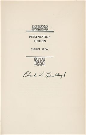 Lot #446 Charles Lindbergh Book - Image 1