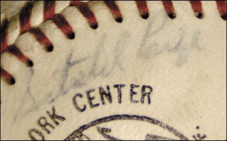 Lot #1136 Atlanta Braves: Satchel Paige signs with the ‘68 Braves - Image 2