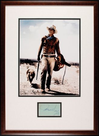 Lot #1107 John Wayne Signature - Image 1
