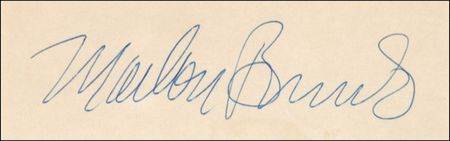 Lot #831 Marlon Brando Signature - Image 2