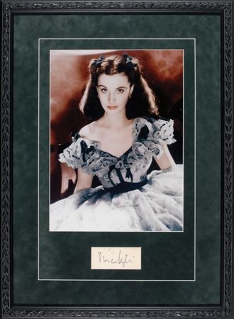 Lot #911 Gone With the Wind: Leigh, Vivien Signature - Image 1