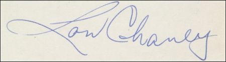 Lot #845 Lon Chaney, Jr Signature - Image 2