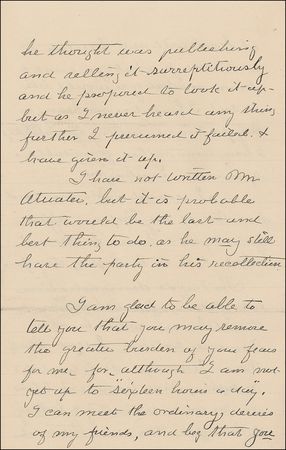 Lot #167 Clara Barton: “I have tried all these last days to find ... a copy of The Red Cross in Peace & War” - Image 4