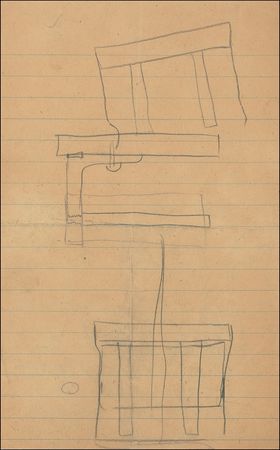Lot #203 Thomas Edison: Edison sketches ?Big wheels not touching? - Image 1