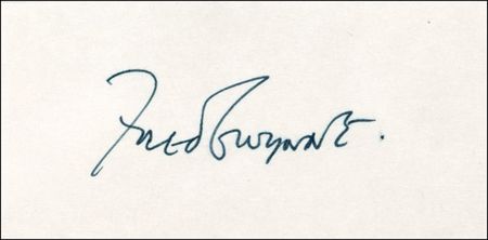 Lot #920 Fred Gwynne Signature - Image 2