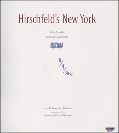 Lot #502 Al Hirschfeld Book - Image 1