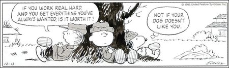 Lot #594 Charles Schulz Original 'Peanuts' Comic Artwork - Image 2