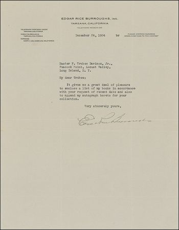 Lot #479 Edgar Rice Burroughs Group Lot - Image 2