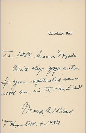 Lot #311 Mark W. Clark Book - Image 1