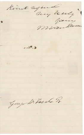 Lot #156 Martin Van Buren: Van Buren writes of ?the honor conferred upon me by the National Literary Society.? - Image 3