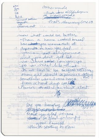 Lot #708 Madonna: DIRTY WORDS: Madonna works out the lyrics for a song from the infamous Erotica album - Image 1