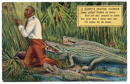 Lot #84 John F. Kennedy: “READY FOR A GOOD CRY”: Young Senator JFK sends a startling racist postcard featuring “A Darky’s Prayer” - Image 2