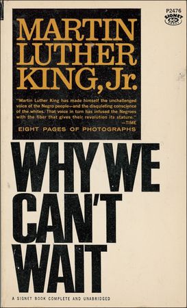 Lot #248 Martin Luther King, Jr: Why We Can’t Wait: King signs his landmark civil rights text - Image 1
