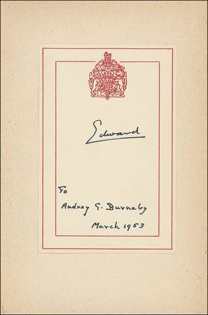 Lot #209 Edward, Duke of Windsor Book - Image 1
