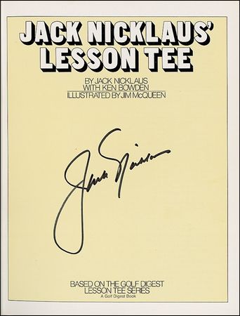 Lot #1330 Jack Nicklaus Book - Image 1