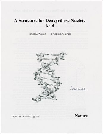 Lot #297 James D. Watson Article - Image 1