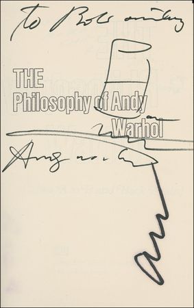 Lot #553 Andy Warhol Book - Image 1