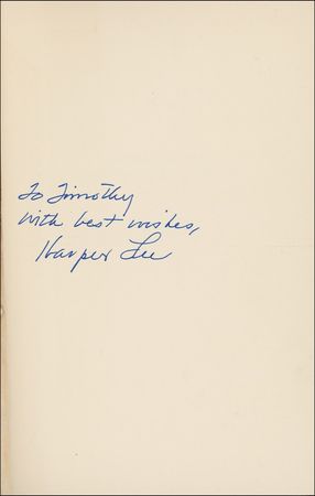 Lot #518 Harper Lee Signature and Book - Image 1