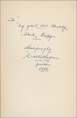Lot #1231 Walter Hagen Book - Image 1