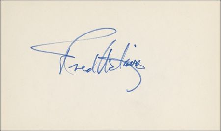 Lot #806 Fred Astaire and Ginger Rogers Signature - Image 1