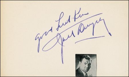 Lot #1186 Jack Dempsey and Gene Tunney Signature - Image 1