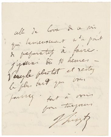 Lot #699 Franz Liszt: Preparations for ?tomorrow?s celebration at La Scala? - Image 3